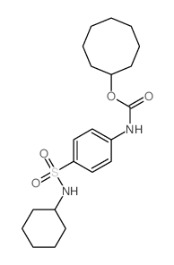 cyclooctyl N-[4-(cyclohexylsulfamoyl)phenyl]carbamate结构式