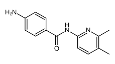 4-Amino-N-(5,6-dimethyl-2-pyridinyl)benzamide结构式