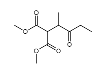 methyl 2-(methoxycarbonyl)-5-oxoheptanoate结构式