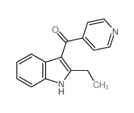 (2-ethyl-1H-indol-3-yl)-pyridin-4-yl-methanone结构式