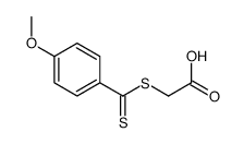 2-(4-Methoxyphenylcarbonothioylthio)Ethanoic Acid Structure