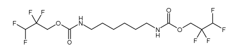 bis(2,2,3,3-tetrafluoropropyl) hexane-1,6-diyldicarbamate Structure