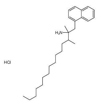 dimethyl(naphthylmethyl)tetradecylammonium chloride Structure