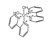 Cr(bpy)2(OH2)2(3+) Structure