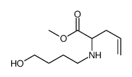 methyl 2-(4-hydroxybutylamino)pent-4-enoate结构式