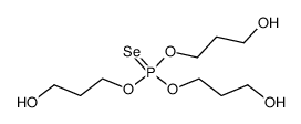 tris(3-hydroxypropyl) selenophosphate Structure
