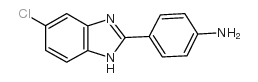 4-(5-氯-1H-苯并[d]咪唑-2-基)苯胺结构式