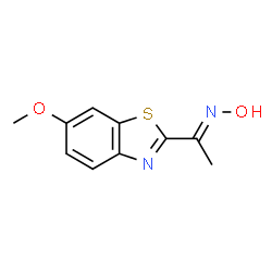 Ethanone, 1-(6-methoxy-2-benzothiazolyl)-, oxime (9CI) structure