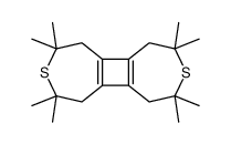 Cyclobuta[1,2-d:3,4-d']bisthiepin,1,2,4,5,6,7,9,10-octahydro-1,1,5,5,6,6,10,10-octamethyl Structure