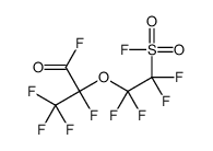 2,3,3,3-tetrafluoro-2-[1,1,2,2-tetrafluoro-2-(fluorosulphonyl)ethoxy]propionyl fluoride结构式