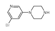 1-(5-溴-3-吡啶)基哌嗪结构式