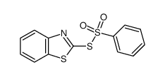 S-(benzo[d]thiazol-2-yl) benzenesulfonothioate结构式