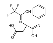 (3S)-4-anilino-4-oxo-3-[(2,2,2-trifluoroacetyl)amino]butanoic acid Structure