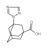 3-(1,2,4-triazol-1-yl)adamantane-1-carboxylic acid Structure