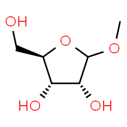 Methyl D-ribofuranoside Structure