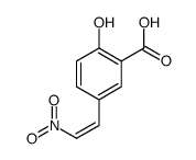 2-hydroxy-5-(2-nitroethenyl)benzoic acid Structure