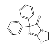 3,3-diphenyl-6-thia-1,4-diazabicyclo[3.3.0]oct-4-en-2-one结构式