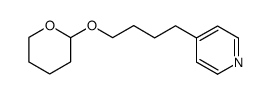 4-(4-((tetrahydro-2H-pyran-2-yl)oxy)butyl)pyridine结构式