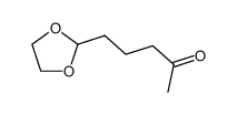 1-[2'-(1',3'-Dioxolanyl)]-pentan-4-one结构式