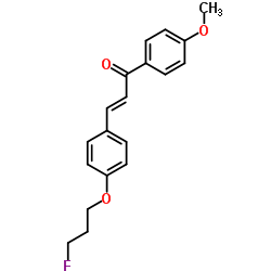 (2E)-3-[4-(3-Fluoropropoxy)phenyl]-1-(4-methoxyphenyl)-2-propen-1-one结构式