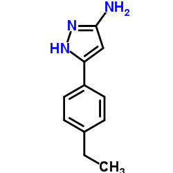 3-(4-ETHYLPHENYL)-1H-PYRAZOL-5-AMINE structure