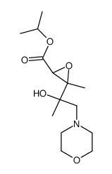 3-(1-hydroxy-1-methyl-2-morpholin-4-yl-ethyl)-3-methyl-oxiranecarboxylic acid isopropyl ester结构式