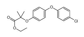 ethyl 2-[4-(4-chlorophenoxy)phenoxy]-2-methylpropanoate结构式
