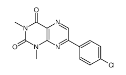 7-(4-chlorophenyl)-1,3-dimethylpteridine-2,4-dione Structure