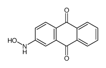 2-(hydroxyamino)anthracene-9,10-dione结构式