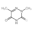 1,2,4-Triazin-5(2H)-one,3,4-dihydro-2,6-dimethyl-3-thioxo- structure