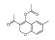 (3-acetyl-6-methyl-2H-chromen-4-yl) acetate Structure