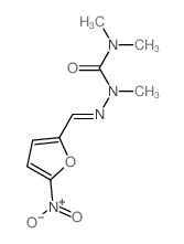 Hydrazinecarboxamide,N,N,1-trimethyl-2-[(5-nitro-2-furanyl)methylene]- Structure