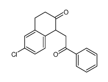 6-chloro-1-phenacyl-3,4-dihydro-1H-naphthalen-2-one结构式