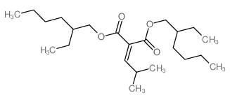 Propanedioic acid,2-(2-methylpropylidene)-, 1,3-bis(2-ethylhexyl) ester结构式