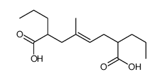 4-methyl-2,7-dipropyloct-4-enedioic acid结构式