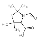 4-Thiazolidinecarboxylicacid, 3-formyl-2,2,5,5-tetramethyl- Structure