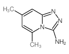 1,2,4-Triazolo[4,3-a]pyridin-3-amine,5,7-dimethyl- structure