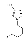 2-(5-chloropentyl)-1H-pyrazol-5-one Structure