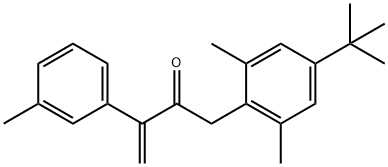 1-(4-tert-Butyl-2,6-dimethylphenyl)-3-(3-methylphenyl)-3-buten-2-one结构式