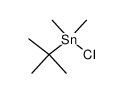 dimethyl(tert-butyl)tin chloride Structure