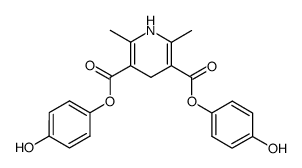 2,6-Dimethyl-1,4-dihydro-pyridine-3,5-dicarboxylic acid bis-(4-hydroxy-phenyl) ester Structure