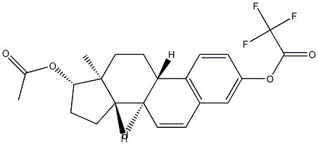Estra-1,3,5(10),6-tetrene-3,17β-diol 17-acetate 3-trifluoroacetate structure