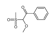 2-methoxy-2-methylsulfonyl-1-phenylethanone Structure