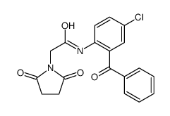 N-(2-benzoyl-4-chlorophenyl)-2-(2,5-dioxopyrrolidin-1-yl)acetamide Structure