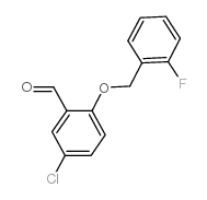 5-CHLORO-2-[(2-FLUOROBENZYL)OXY]BENZALDEHYDE structure