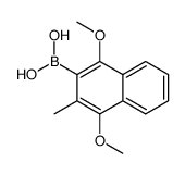(1,4-dimethoxy-3-methylnaphthalen-2-yl)boronic acid结构式
