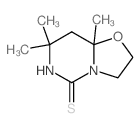 4,4,6-trimethyl-7-oxa-1,3-diazabicyclo[4.3.0]nonane-2-thione Structure