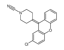 4-(2-chloroxanthen-9-ylidene)piperidine-1-carbonitrile Structure