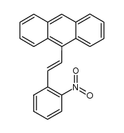 trans-1-(o-Nitro-phenyl)-2-(9-anthryl)-ethylene Structure