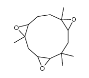 2R*,3R*,6R*,7R*,9S*,10S*-2,3,6,7,9,10-triepoxy-3,7,11,11-tetramethylcycloundecane结构式